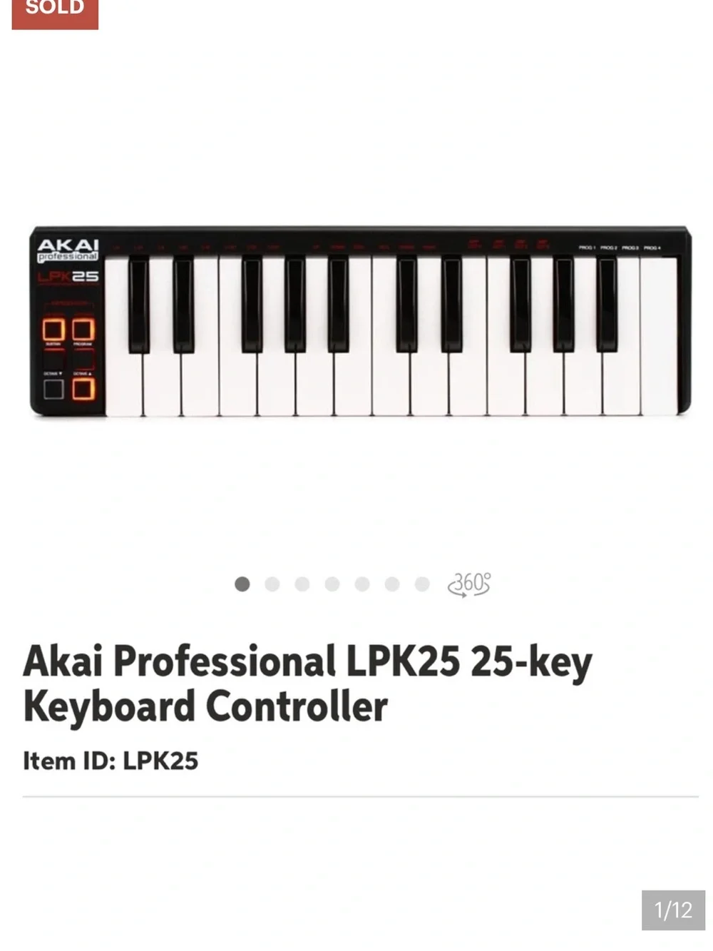 AKAI professional LPK25 (Laptop Performance Keyboard)